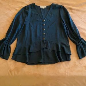 Hunter green Michael Kors blouse